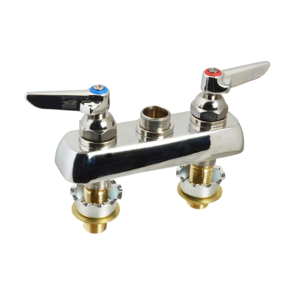 T&S Brass 4" Deck Workboard Faucetwith Ceramics For - Part# 1110Xs-Ln Mod With Cr 1110XS-LN MOD WITH CR - main